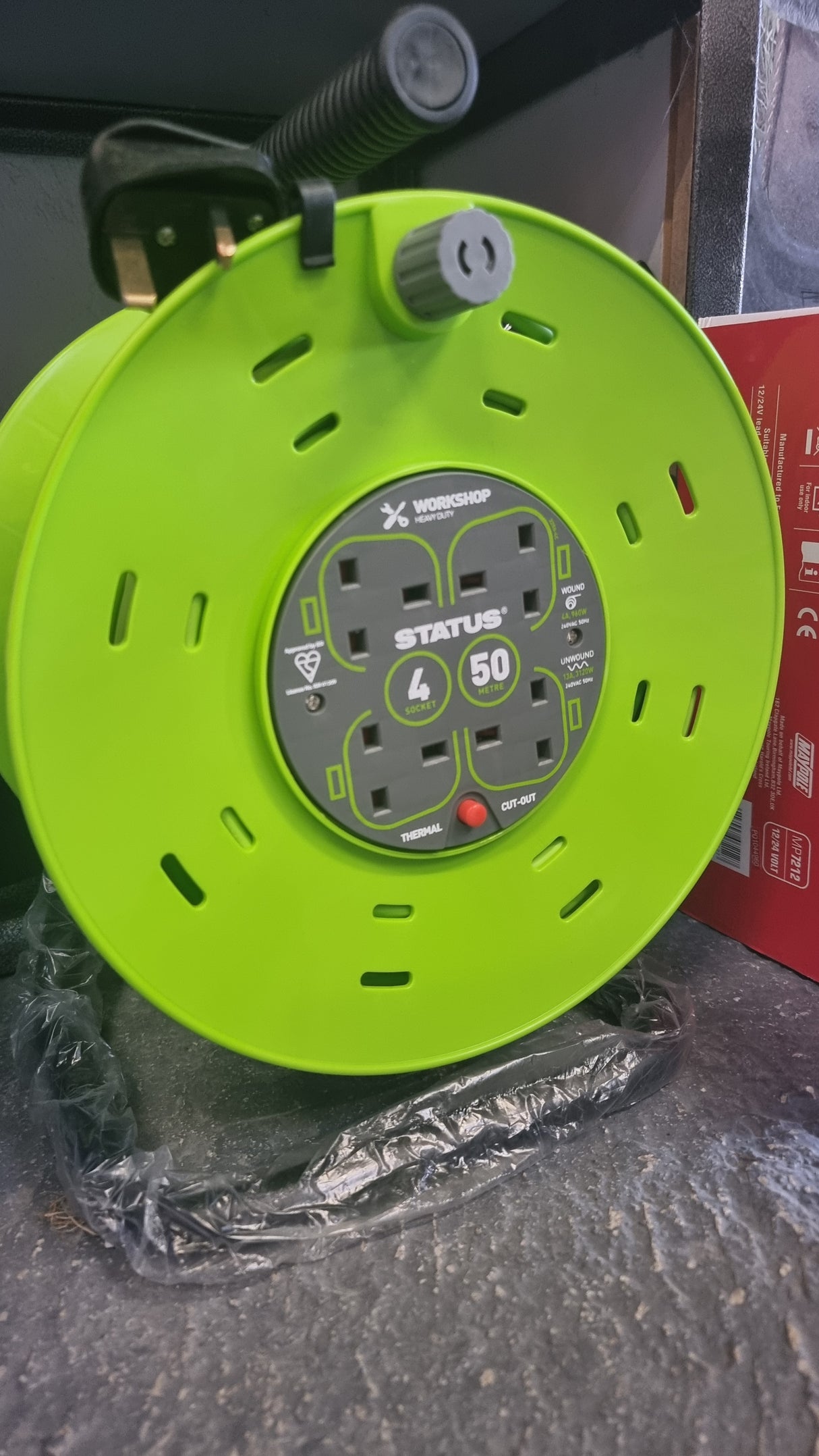 50M Power Cable reel