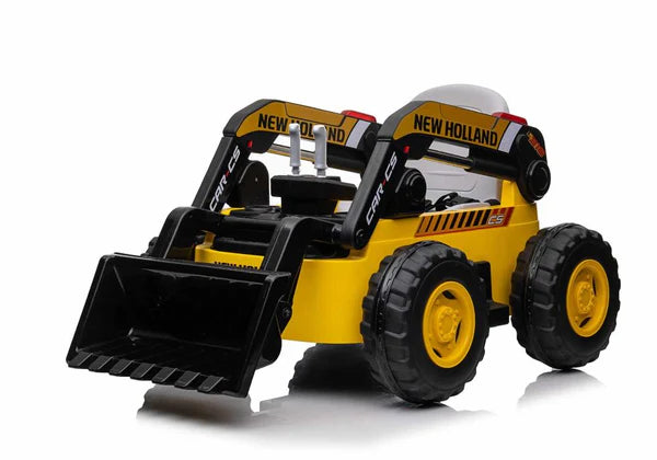 New Holland Electric Kids Bulldozer 4WD Ride On