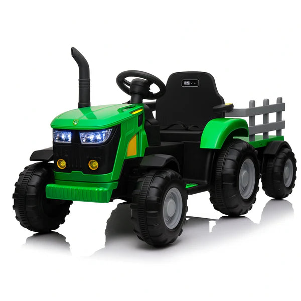 Kids Ride On Electric Tractor and Trailer | 12V