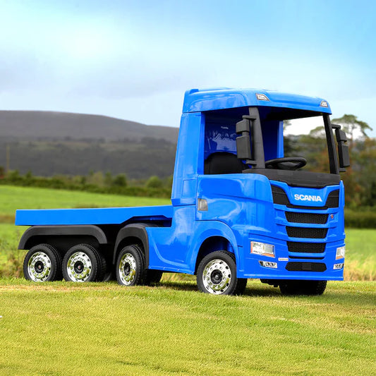 Official Scania Blue 24V Ride-On Truck & Trailer