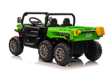 24V 6-Wheel Gator Two Seat Ride-On Electric Vehicle with Tipping Feature