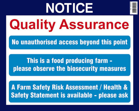 Bord Bia Quality Assurance Sign