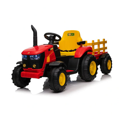 Kids Ride On Electric Tractor and Trailer  | 12V