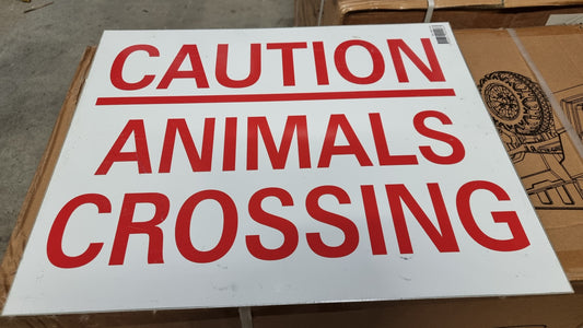 ANIMAL CROSSING SIGN