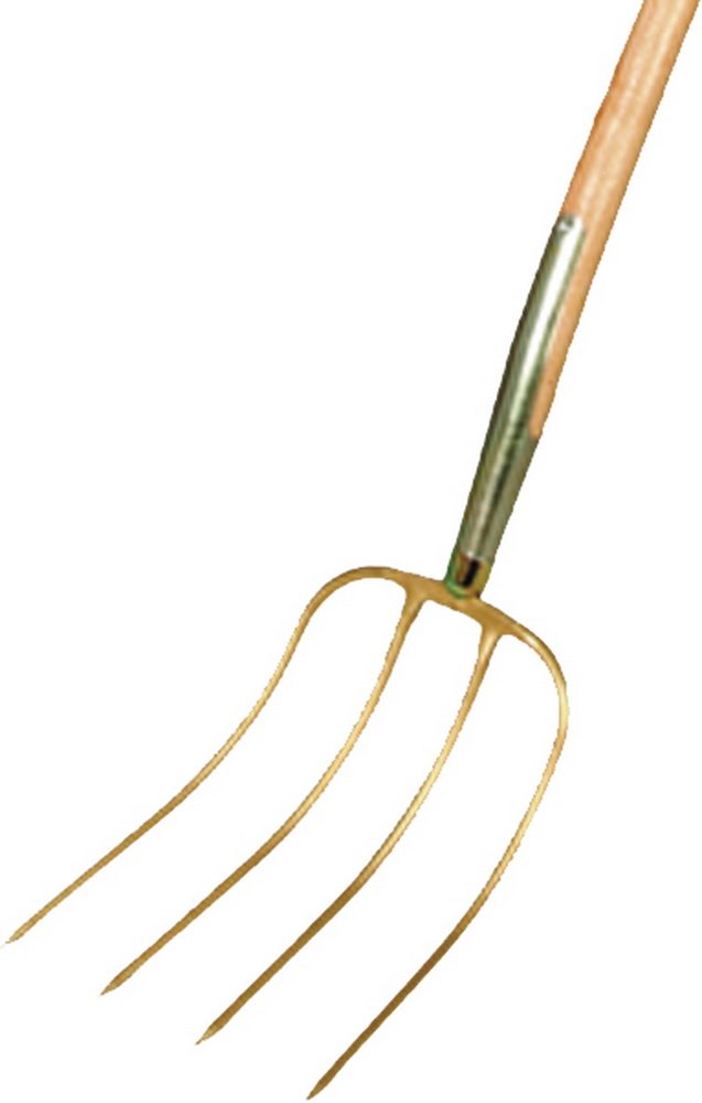 4 prong Fork With curved handle.