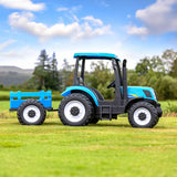 New Holland 24V Electric Tractor Kids Ride On with Trailer