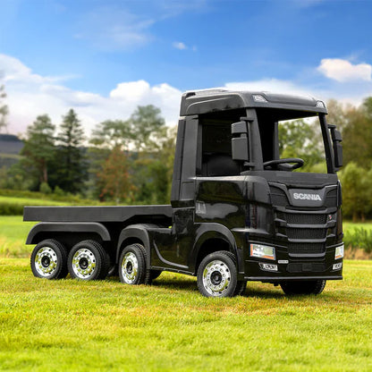 Official Scania Black 24v Ride-On Truck & Trailer