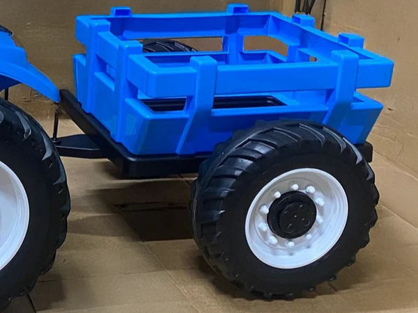 Blue Trailer and Hitch for T7 New Holland Tractor